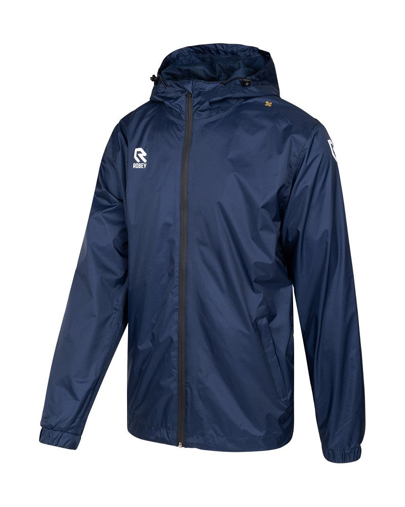 Robey rain jacket hooded navy - Training & Herstel