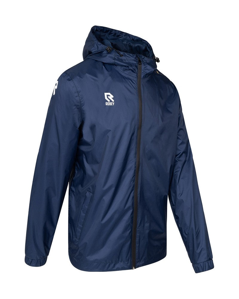 Robey rain jacket hooded navy - Training & Herstel