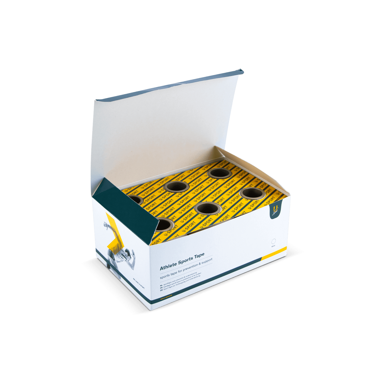 U-Sport Athlete Sports Tape 3,8 cm – 12 stuks - Training & Herstel