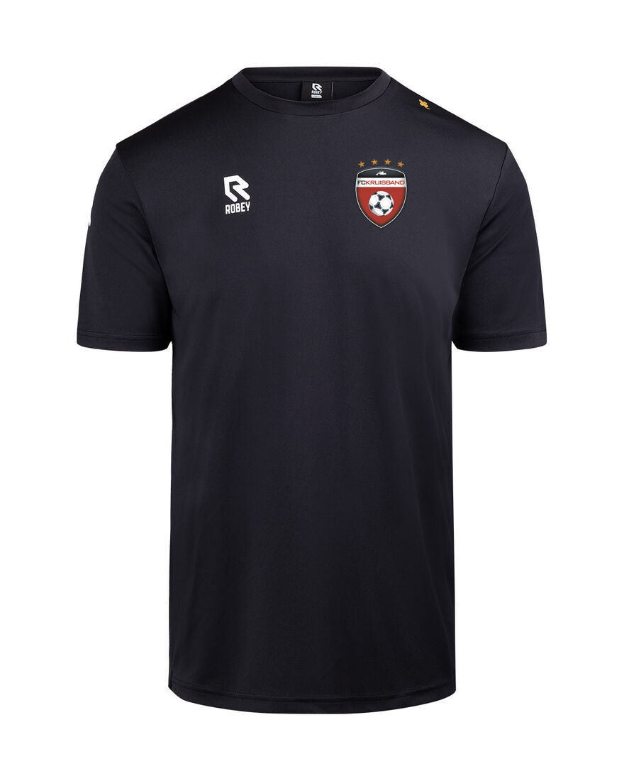 Robey crossbar shirt zwart logo 