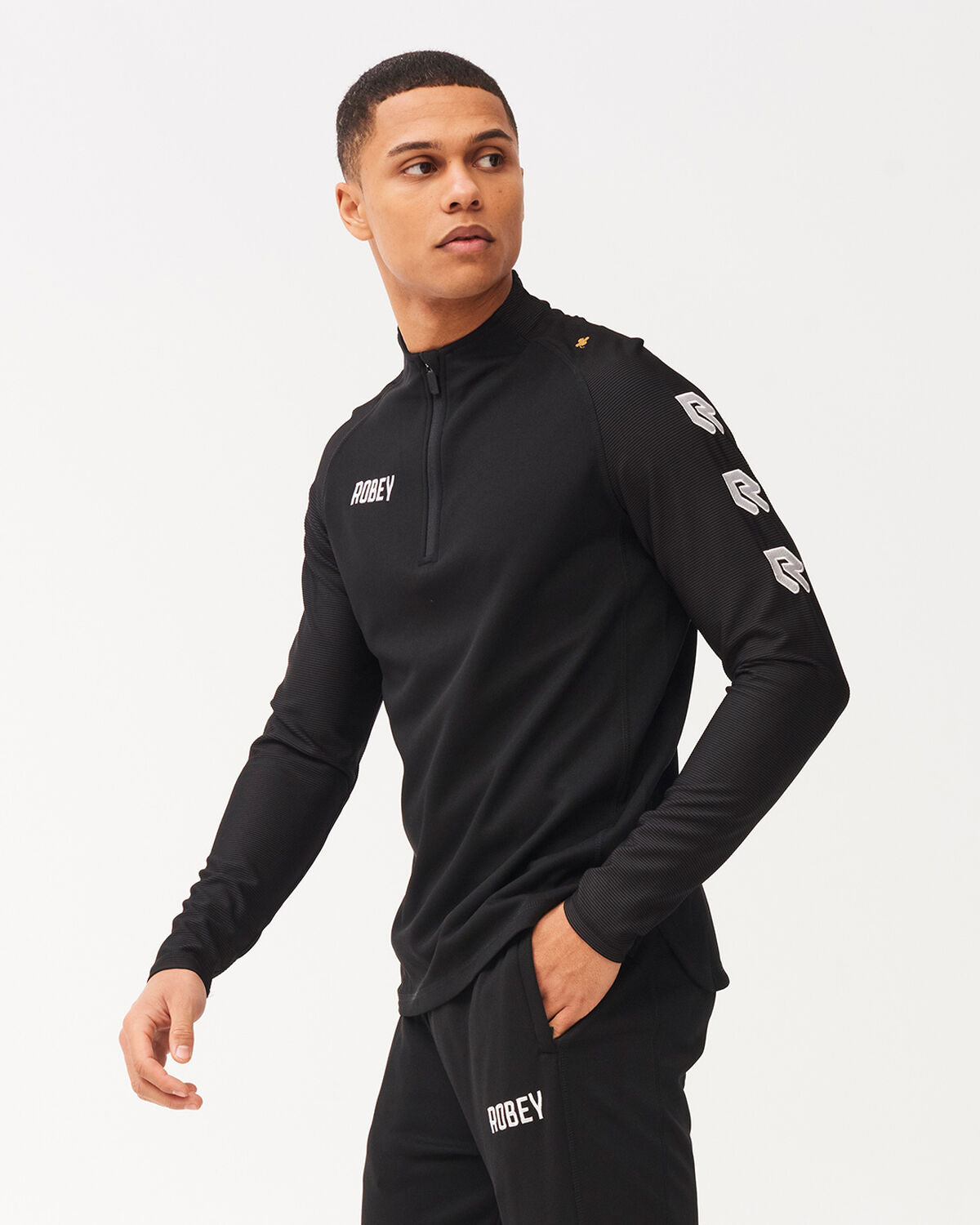 FC Kruisband performance half-zip top zwart