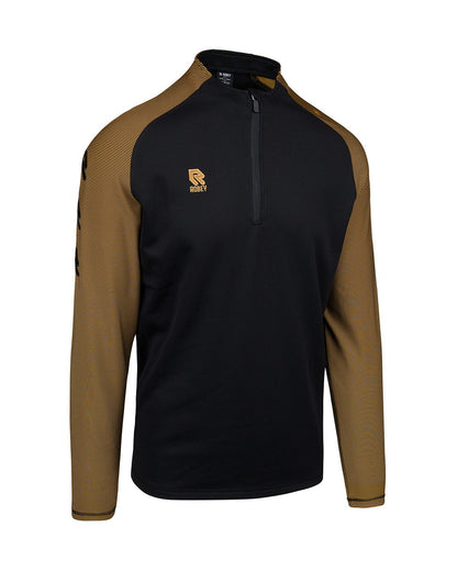 FC Kruisband performance half-zip top zwart / goud