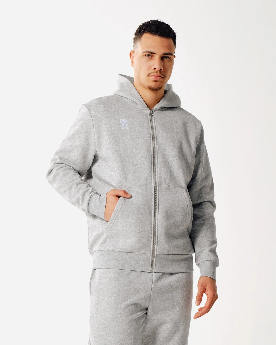 Robey Brandpack Hoodie Full Zip Grijs