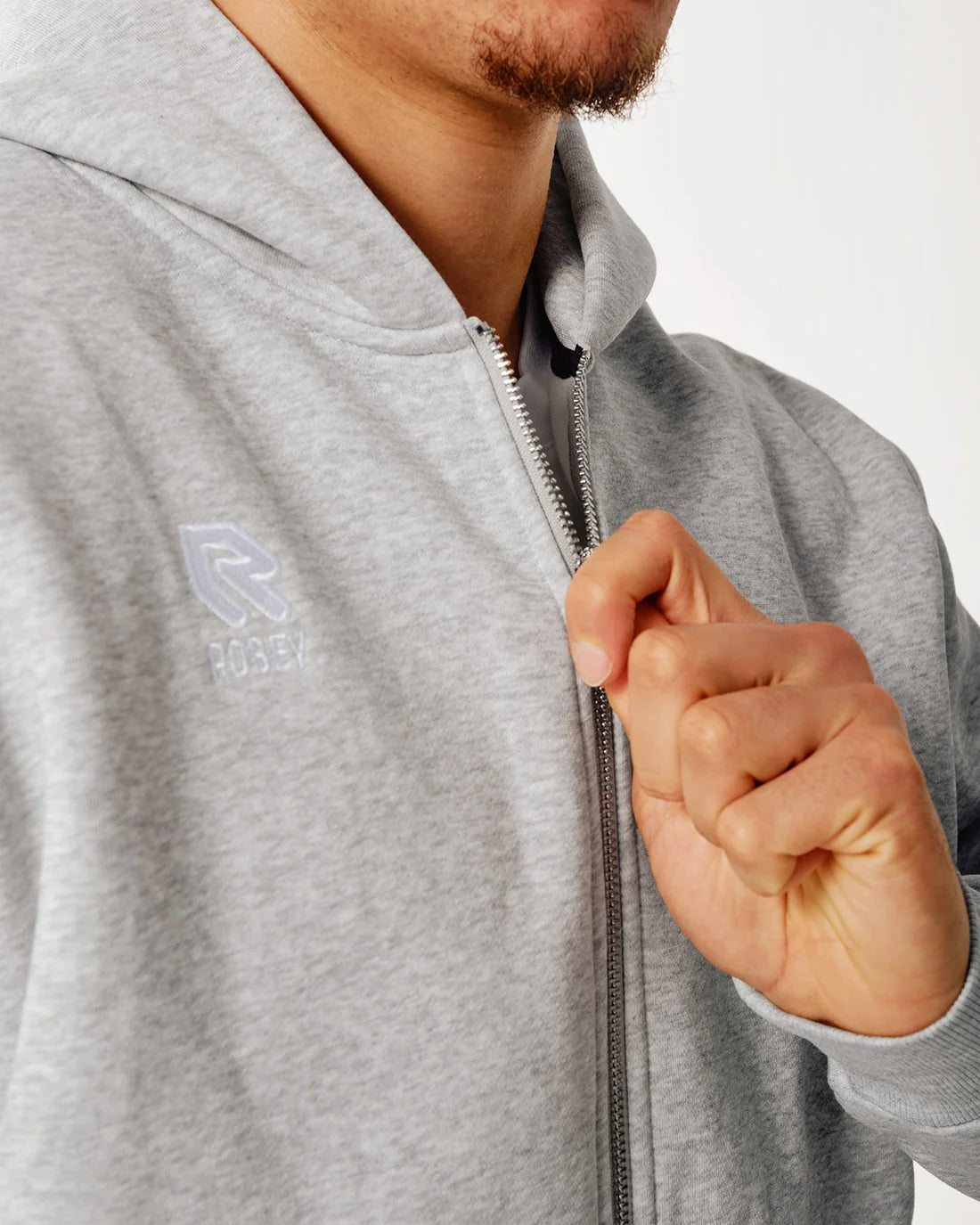 Robey Brandpack Hoodie Full Zip Grijs